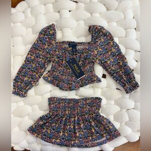 Polo by Ralph Lauren Multicolor Floral Two-Piece